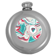 Vector Vivid Marble Pattern 4 Round Hip Flask (5 Oz) by goljakoff