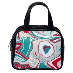 Vector Vivid Marble Pattern 4 Classic Handbag (one Side) by goljakoff