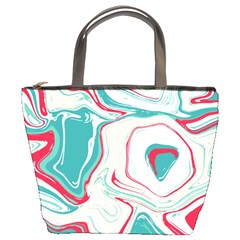 Vector Vivid Marble Pattern 4 Bucket Bag by goljakoff