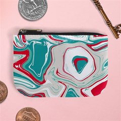 Vector Vivid Marble Pattern 4 Mini Coin Purse by goljakoff