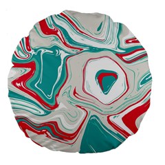 Vector Vivid Marble Pattern 4 Large 18  Premium Flano Round Cushions