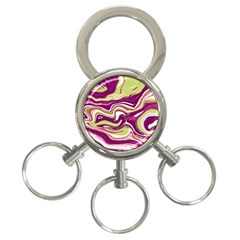 Vector Vivid Marble Pattern 5 3-ring Key Chain by goljakoff