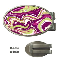 Vector Vivid Marble Pattern 5 Money Clips (oval)  by goljakoff