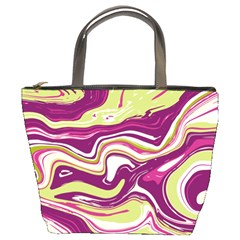 Vector Vivid Marble Pattern 5 Bucket Bag by goljakoff