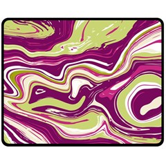 Vector Vivid Marble Pattern 5 Fleece Blanket (medium)  by goljakoff