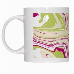 Green Vivid Marble Pattern 6 White Mugs by goljakoff