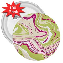 Green Vivid Marble Pattern 6 3  Buttons (100 Pack)  by goljakoff