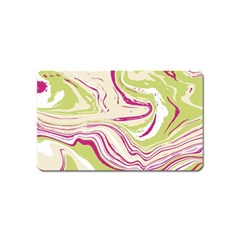 Green Vivid Marble Pattern 6 Magnet (name Card) by goljakoff