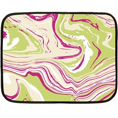 Green Vivid Marble Pattern 6 Fleece Blanket (mini) by goljakoff