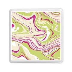 Green Vivid Marble Pattern 6 Memory Card Reader (square) by goljakoff