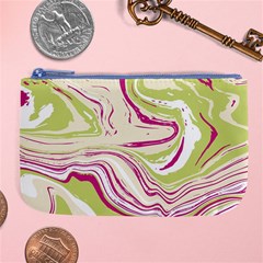 Green Vivid Marble Pattern 6 Large Coin Purse by goljakoff