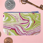 Green Vivid Marble Pattern 6 Large Coin Purse Back