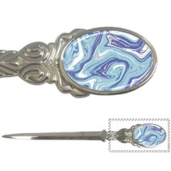 Blue Vivid Marble Pattern 9 Letter Opener by goljakoff