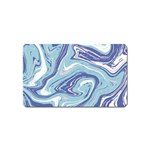 Blue Vivid Marble Pattern 9 Magnet (Name Card) Front