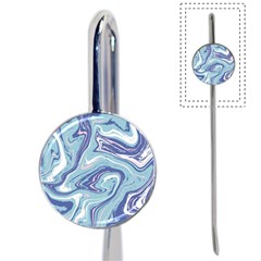 Blue Vivid Marble Pattern 9 Book Mark by goljakoff