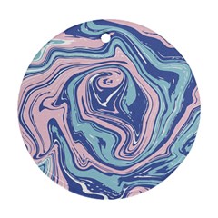 Vector Vivid Marble Pattern 10 Ornament (round) by goljakoff