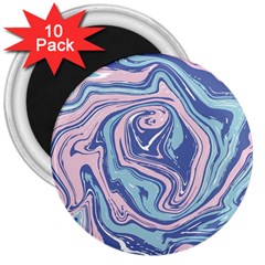 Vector Vivid Marble Pattern 10 3  Magnets (10 Pack)  by goljakoff