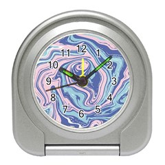 Vector Vivid Marble Pattern 10 Travel Alarm Clock by goljakoff