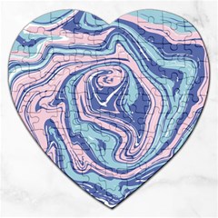 Vector Vivid Marble Pattern 10 Jigsaw Puzzle (heart) by goljakoff