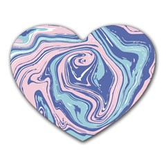 Vector Vivid Marble Pattern 10 Heart Mousepads by goljakoff