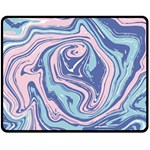 Vector Vivid Marble Pattern 10 Double Sided Fleece Blanket (Medium)  58.8 x47.4  Blanket Front