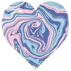 Vector Vivid Marble Pattern 10 Wooden Puzzle Heart by goljakoff