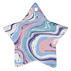 Vector Vivid Marble Pattern 11 Ornament (star) by goljakoff