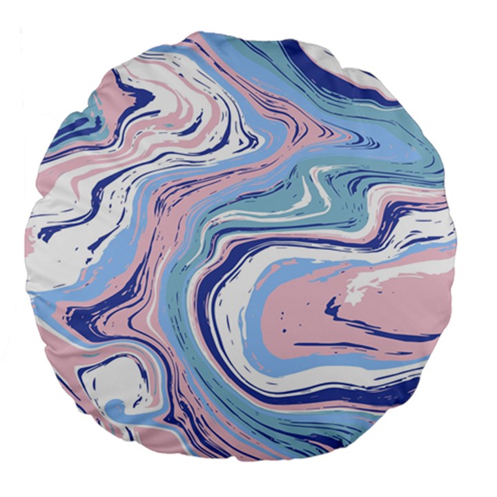 Vector Vivid Marble Pattern 11 Large 18  Premium Flano Round Cushions