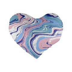 Vector Vivid Marble Pattern 11 Standard 16  Premium Flano Heart Shape Cushions by goljakoff