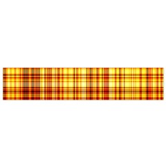 Red Lines On Yellow Small Flano Scarf