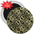 Linear Geometric Print Pattern Mosaic 2 3  Magnets (10 pack)  Front