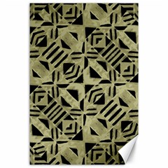 Linear Geometric Print Pattern Mosaic 2 Canvas 24  X 36  by dflcprintsclothing