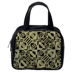 Linear Geometric Print Pattern Mosaic 2 Classic Handbag (one Side) by dflcprintsclothing