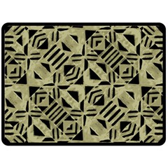 Linear Geometric Print Pattern Mosaic 2 Fleece Blanket (large)  by dflcprintsclothing