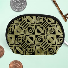 Linear Geometric Print Pattern Mosaic 2 Accessory Pouch (medium) by dflcprintsclothing