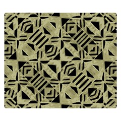 Linear Geometric Print Pattern Mosaic 2 Double Sided Flano Blanket (small) 