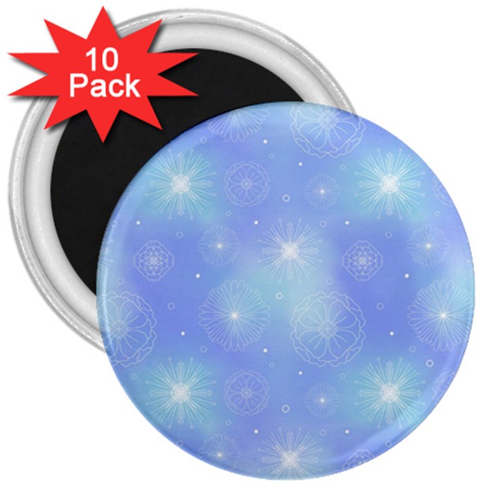 Heavenly Flowers 3  Magnets (10 pack) 