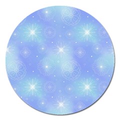 Heavenly Flowers Magnet 5  (round) by SychEva