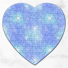 Heavenly Flowers Jigsaw Puzzle (heart) by SychEva