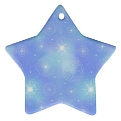 Heavenly Flowers Star Ornament (two Sides) by SychEva