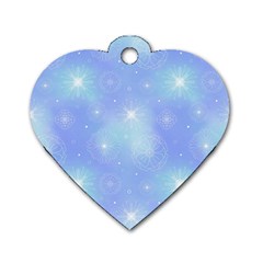 Heavenly Flowers Dog Tag Heart (two Sides) by SychEva