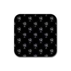 Ancient Greek Artwork Motif Pattern Rubber Coaster (square)  by dflcprintsclothing