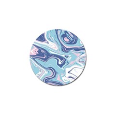 Blue Vivid Marble Pattern Golf Ball Marker (10 Pack) by goljakoff