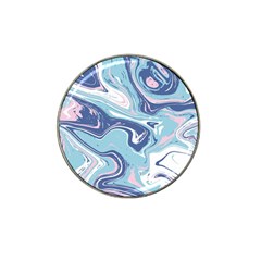 Blue Vivid Marble Pattern Hat Clip Ball Marker by goljakoff