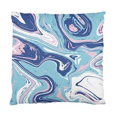 Blue Vivid Marble Pattern Standard Cushion Case (two Sides) by goljakoff