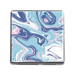 Blue Vivid Marble Pattern Memory Card Reader (square 5 Slot) by goljakoff