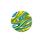 Green Vivid Marble Pattern Golf Ball Marker (10 pack) Front