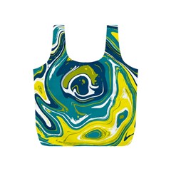 Green Vivid Marble Pattern 14 Full Print Recycle Bag (s) by goljakoff