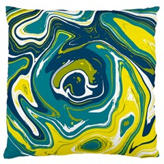 Green Vivid Marble Pattern 14 Standard Flano Cushion Case (one Side) by goljakoff