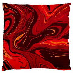 Red Vivid Marble Pattern 15 Standard Flano Cushion Case (two Sides) by goljakoff